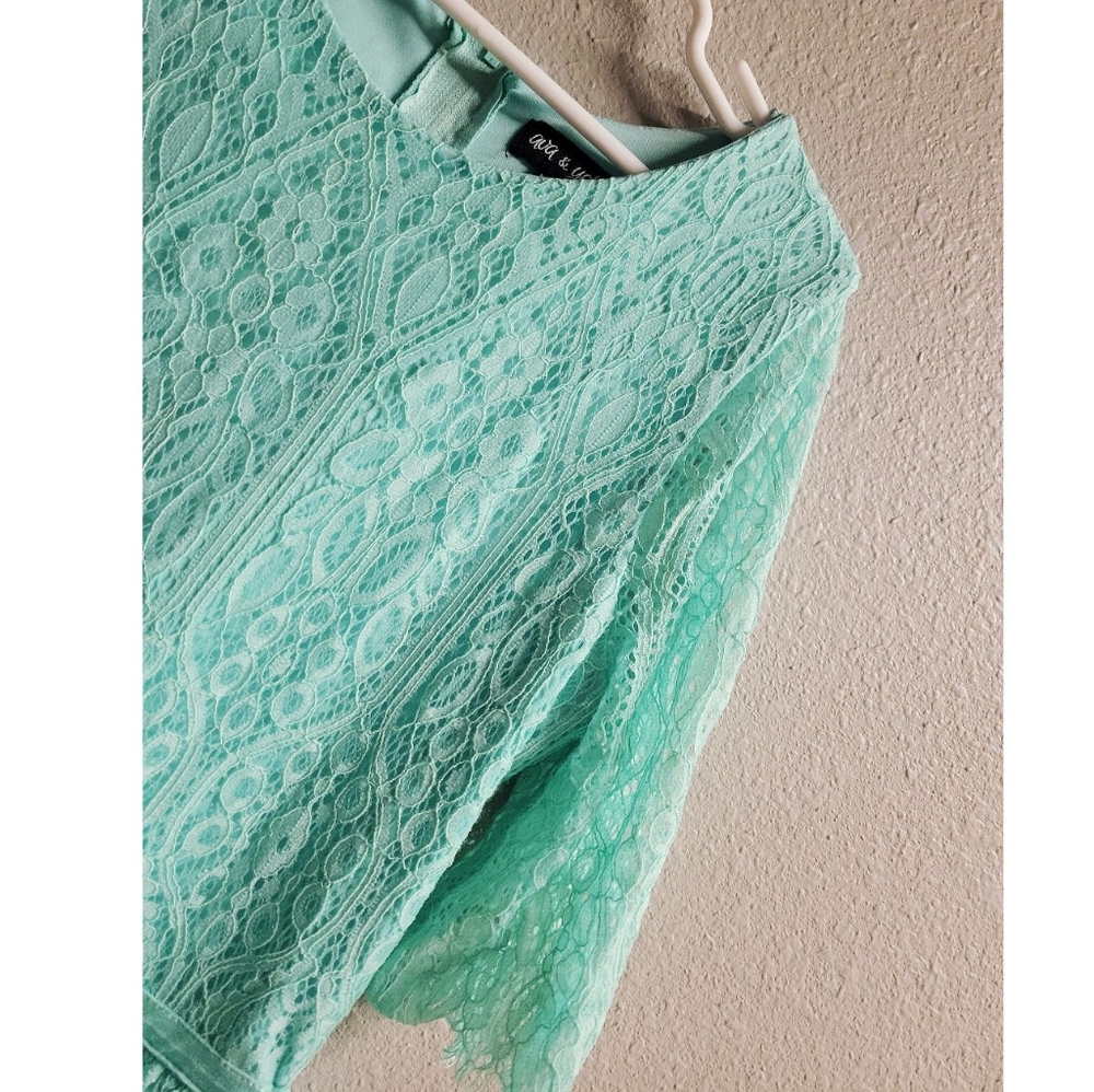 Ava & Yelly Lace Overlay Dress